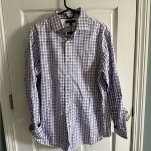 Purple plaid Banana Republic Dress shirt